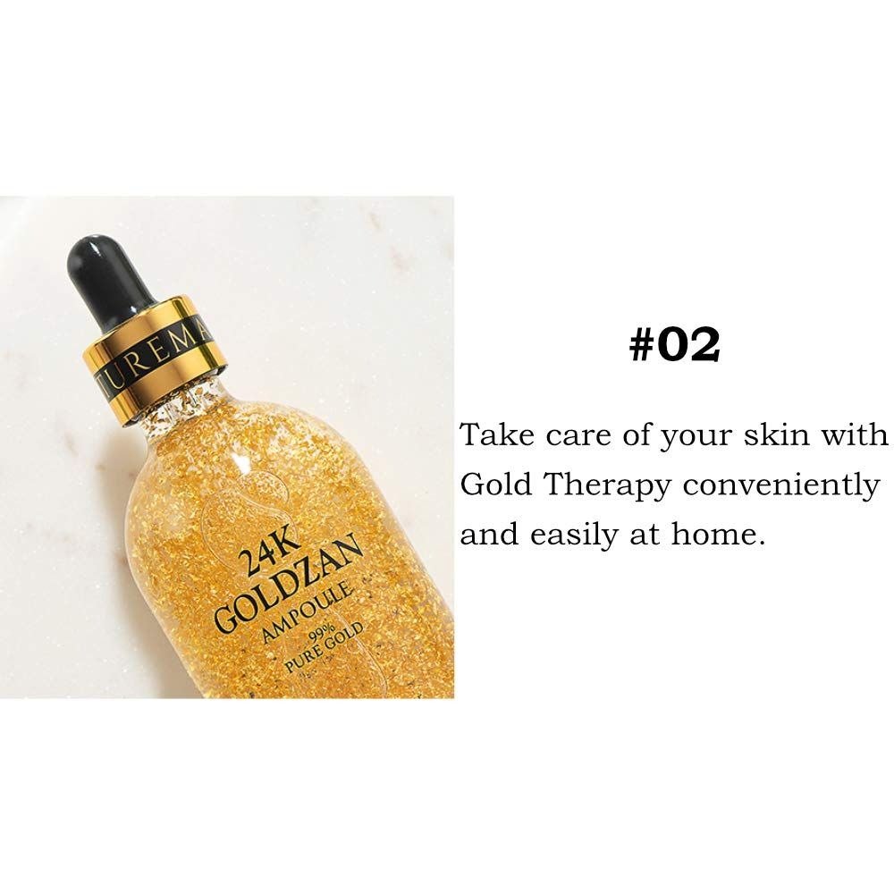 24K Goldzan Facial Serum Ampoule Pure Gold 99.9% - Image 3