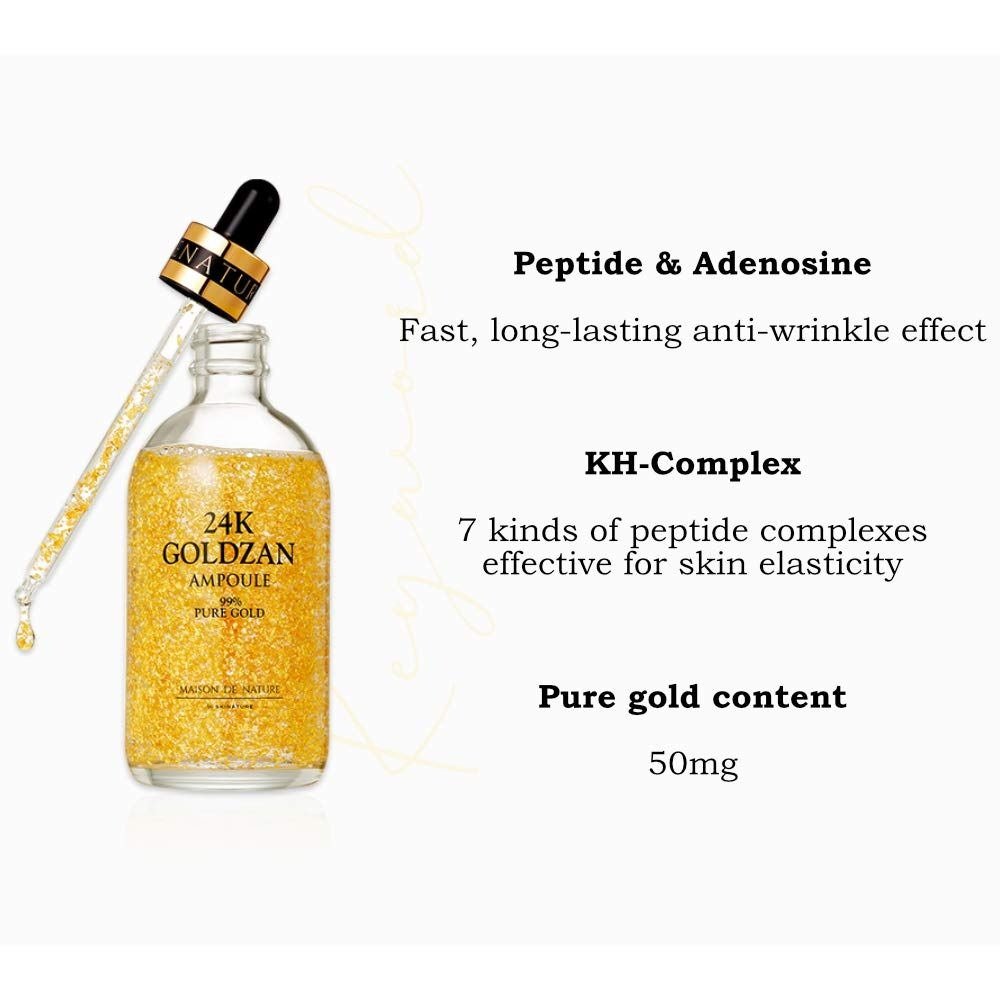 24K Goldzan Facial Serum Ampoule Pure Gold 99.9% - Image 2