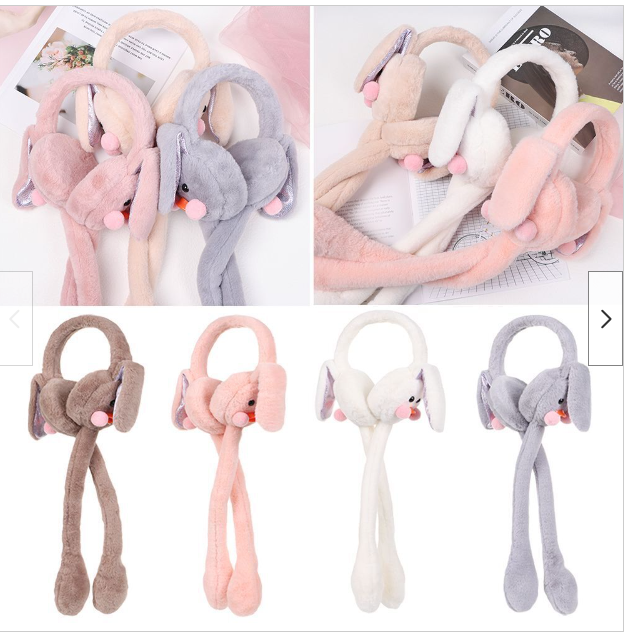 Soft Fluffy Bunny Ears / Rabbit Ears Headband - Image 3